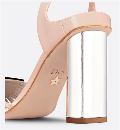 la parisienne dior heeled sandal|La Parisienne Dior Heeled Sandal Nude Patent Calfskin.